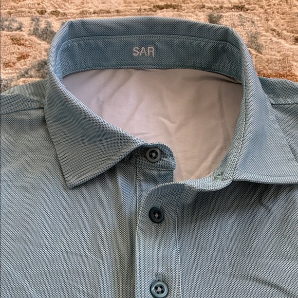 Men's Blue Polo Shirt - Picture 2 of 4